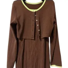 Alley by w closet　ボーダーガーディガン　キャミワンピース