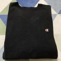 90s Championブラック リバースウィーブ 刺繍タグUSA製XLサイズ