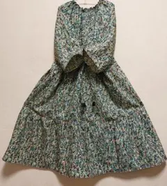 【着物リメイク】☆毛90%☆シルク☆大人☆可愛い☆ワンピース☆