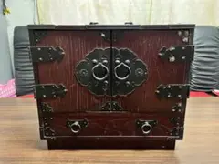 和風木製　引き出したくさん　小物入れ　中古