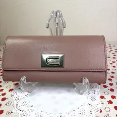 【美品】FURLA フルラ 長財布 アーチロゴ 1927 ダスティピンク