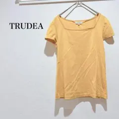 トルディア 半袖Tシャツ 黄 綿100% シンプル 無地 ベーシック カジュアルのサムネイル