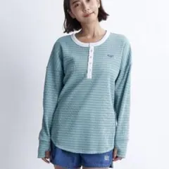 PACIFIC OCEAN ロキシー　ワッフル　ワンポイント　ロンt 長袖