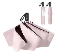 折りたたみ傘 完全遮光100% UVカット 晴雨兼用 遮熱 ワンタッチ自動開閉