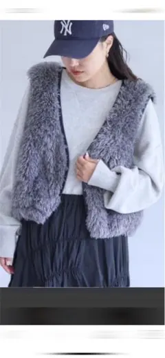 CIAOPANIC TYPY クロップド丈ドロストファーベスト