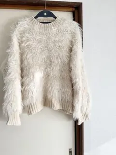 サラフワモコモコニット✨サイズM アイボリー