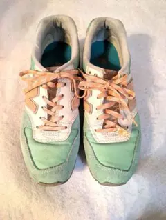 New Balance スニーカー ミントグリーン/オレンジ