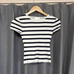 h&m ボーダー tシャツ ピチt チビt ギャル系のサムネイル