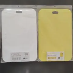 colors 抗菌まな板 M イエロー　ホワイト　2枚セットのサムネイル