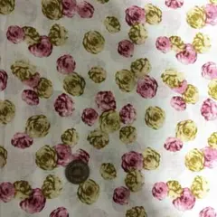 【値下げ中】薔薇柄 綿ローン生地 花柄 4m 日本製