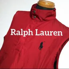 ct24 Ralph Lauren ポロゴルフ ナイロン ベスト 赤 メンズL