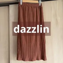 新品　タグ付き　dazzlin ダズリン　プリーツスカート　ブラウン　F