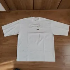 【新品未使用】エアリズムコットンオーバーサイズモックネックTシャツ　サイズL