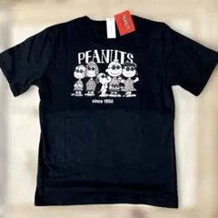タグ付き新品　スヌーピー ピーナッツ Tシャツ M ネイビー　サングラスのサムネイル