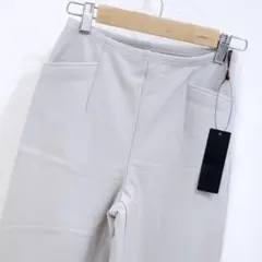 新品 ピーツー 裏起毛シガレットスリムストレートパンツ 日本製 有木株式会社 S