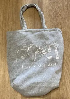 グレー トートバッグ