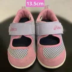 asics スニーカー　サンダル 13.5cm パープル　ピンク