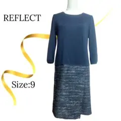 ★極美品★REFLECT　リフレクト　ウールワンピース　ネイビー