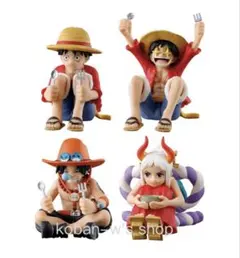 全４種 コンプリート ONE PIECE まちぼうけ ワンピース フィギュア Ｒ