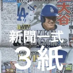 ドジャース　大谷翔平　シルバースラッガー賞　11.8スポーツ新聞３紙セット