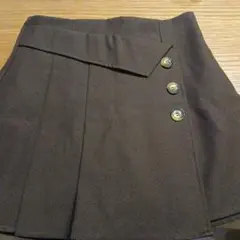インパン裏地付きアシンメトリーミニスカート