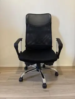 アイリスオーヤマ黒　メッシュオフィスチェア　パソコンチェア　事務椅子