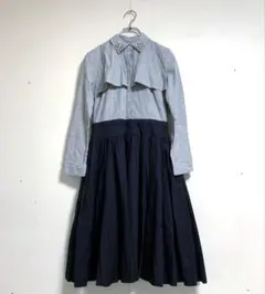 Chesty ストライプ ワンピース ビジュー