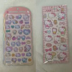 キティ　ハローキティ　マシュマロシール　コットンパフィーシール　セット