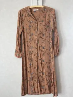 サマンサモスモス 花柄シャツワンピース ロング 羽織りにも◯