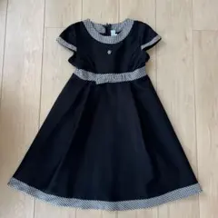 【美品】キャサリンコテージ Aラインワンピース ギンガムチェック 120cm
