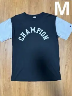 Champion Tシャツ ブラック/ホワイト M