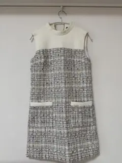 u*様 Window Check Tweed Mini Dress シェリエ - メルカリ