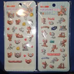 トムとジェリー　プクプクシール　　 2個セット