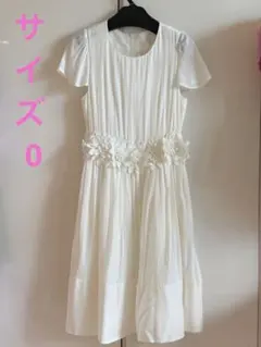 【未着用】Chesty フラワーモチーフ 半袖ワンピースのサムネイル