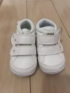 【美品】IFME 12.5cm ベビーシューズ 星柄 ホワイト 軽量