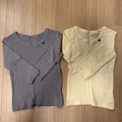 長袖コットンシャツ 2色セット