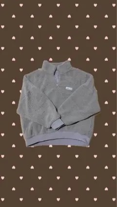 Java ボアトップス ハーフジップ ブラウン