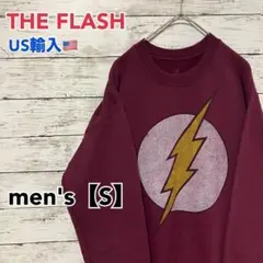 ●F122【US輸入】THE FLASH スウェット レッド系 men's【S】