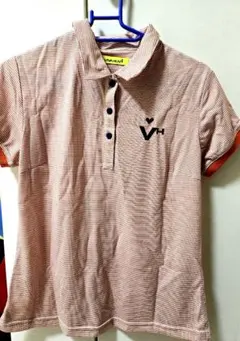 VIVA HEART ストライプポロシャツ ゴルフウェア