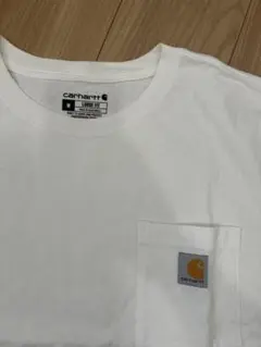 カーハート　Tシャツ　ホワイト　Mサイズ　古着　状態良好！