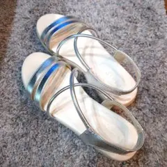 glove シルバー ストラップサンダル　Lサイズ