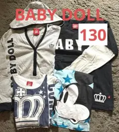 長袖　カットソー 130 まとめ　ベビードール　ミッキー トップス