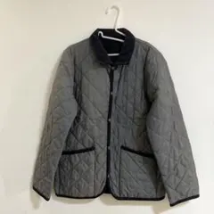 メンズ　キルティング　ジャケット　グレー　中古品