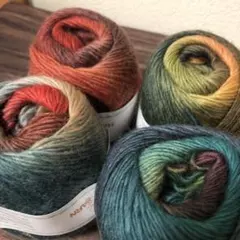 グラデーションウールヤーン4色セット