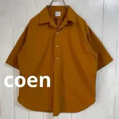 COEN ゆったり着られるシャーリングシャツ