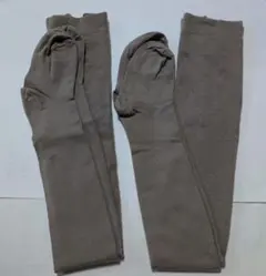 FUKUSUKE レディース 厚手タイツ S-L グレージュ