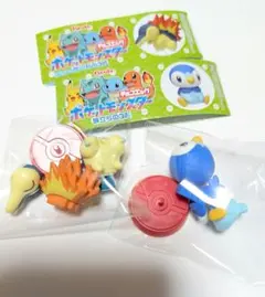 ポケットモンスター チョコエッグ 旅立ちの3匹 ポッチャマ ヒノアラシ ポケモン