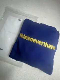 thisisneverthat ネイビー　パーカー　男女兼用　フード付きパーカー