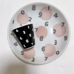 SOUSOU オリジナルプレート お猪口　数字　ドットのサムネイル