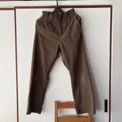 コーデュロイパンツ ブラウン ウエストゴム